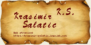 Krasimir Salatić vizit kartica